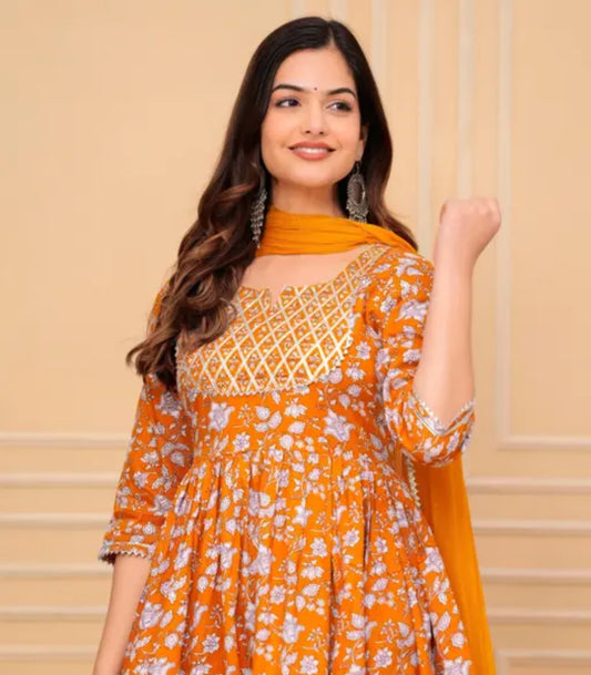 Kurta with dupatta and sharara